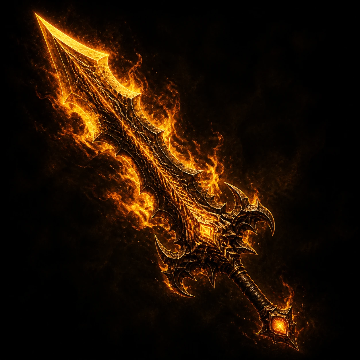 Wolf Crescent Axe