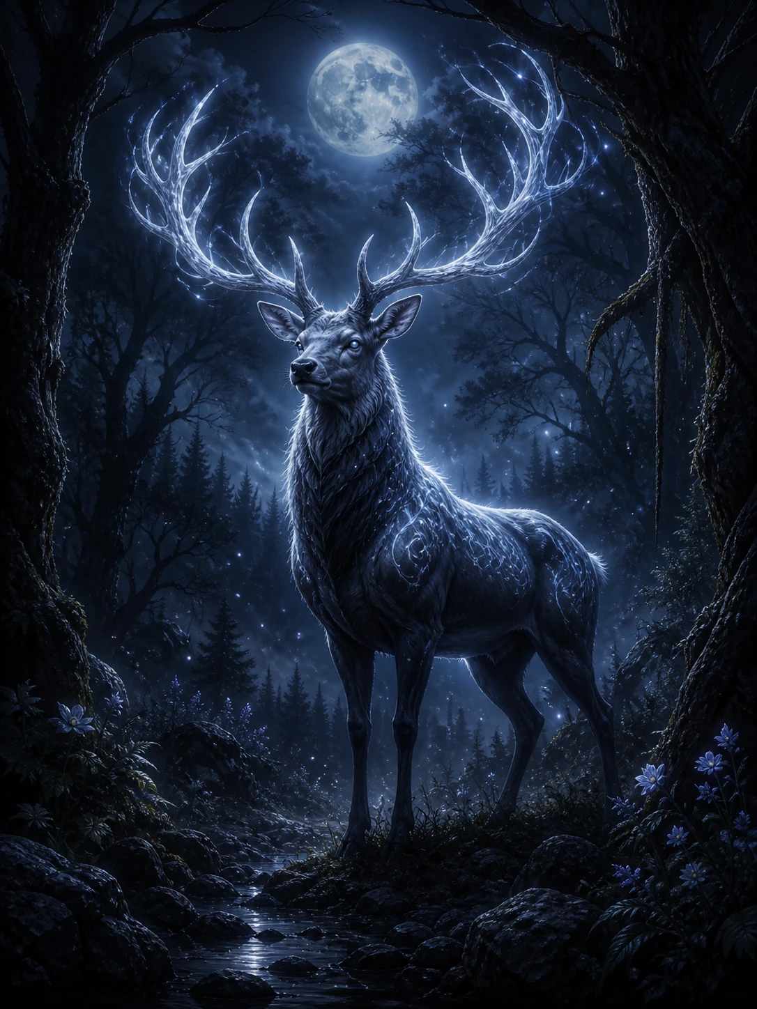 Moonlit Stag
